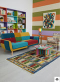 Southwestern Colorburst Kilim Dhurrie