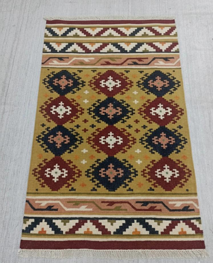 Southwestern Tribal Grid Dhurrie