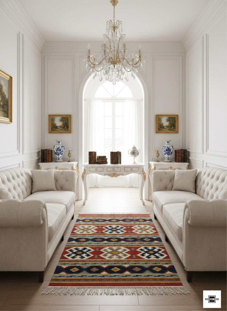 Vintage Nomadic Symbol Dhurrie