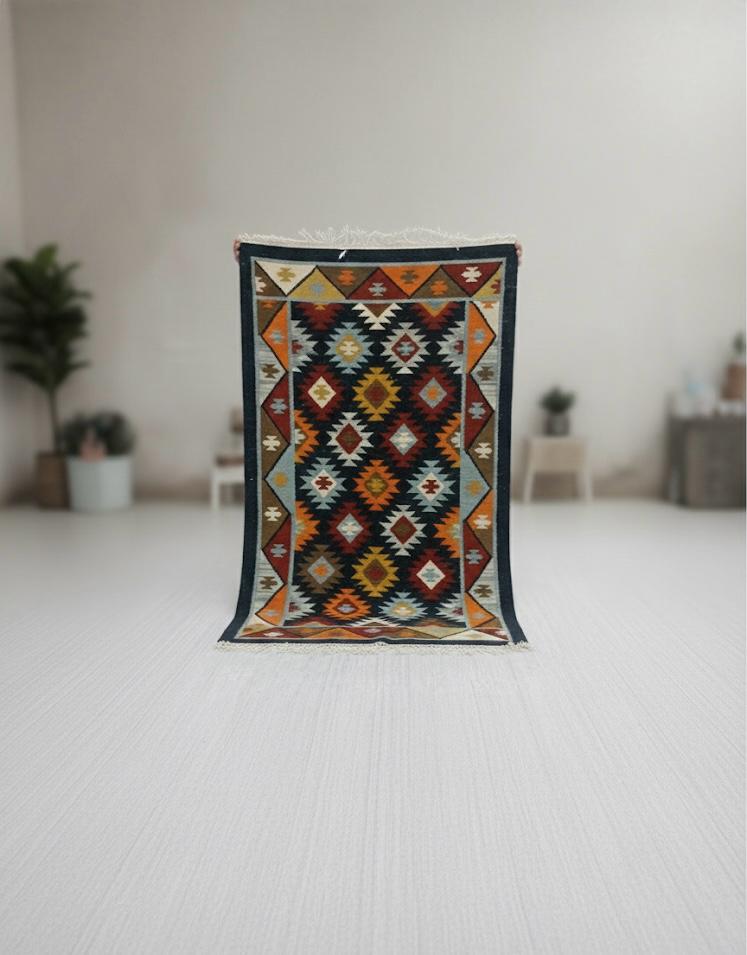Southwestern Multicolor Kilim Dhurrie