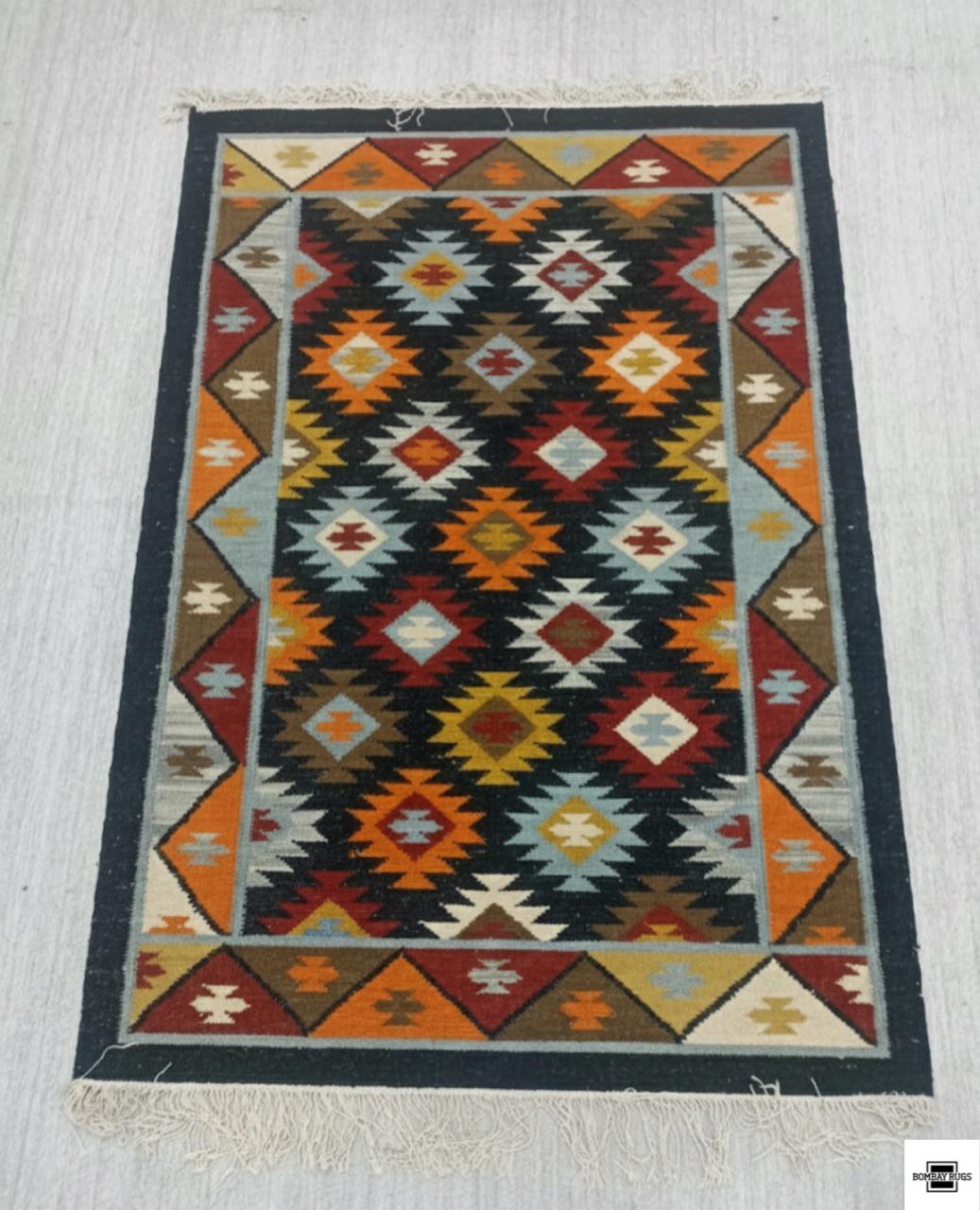 Southwestern Multicolor Kilim Dhurrie