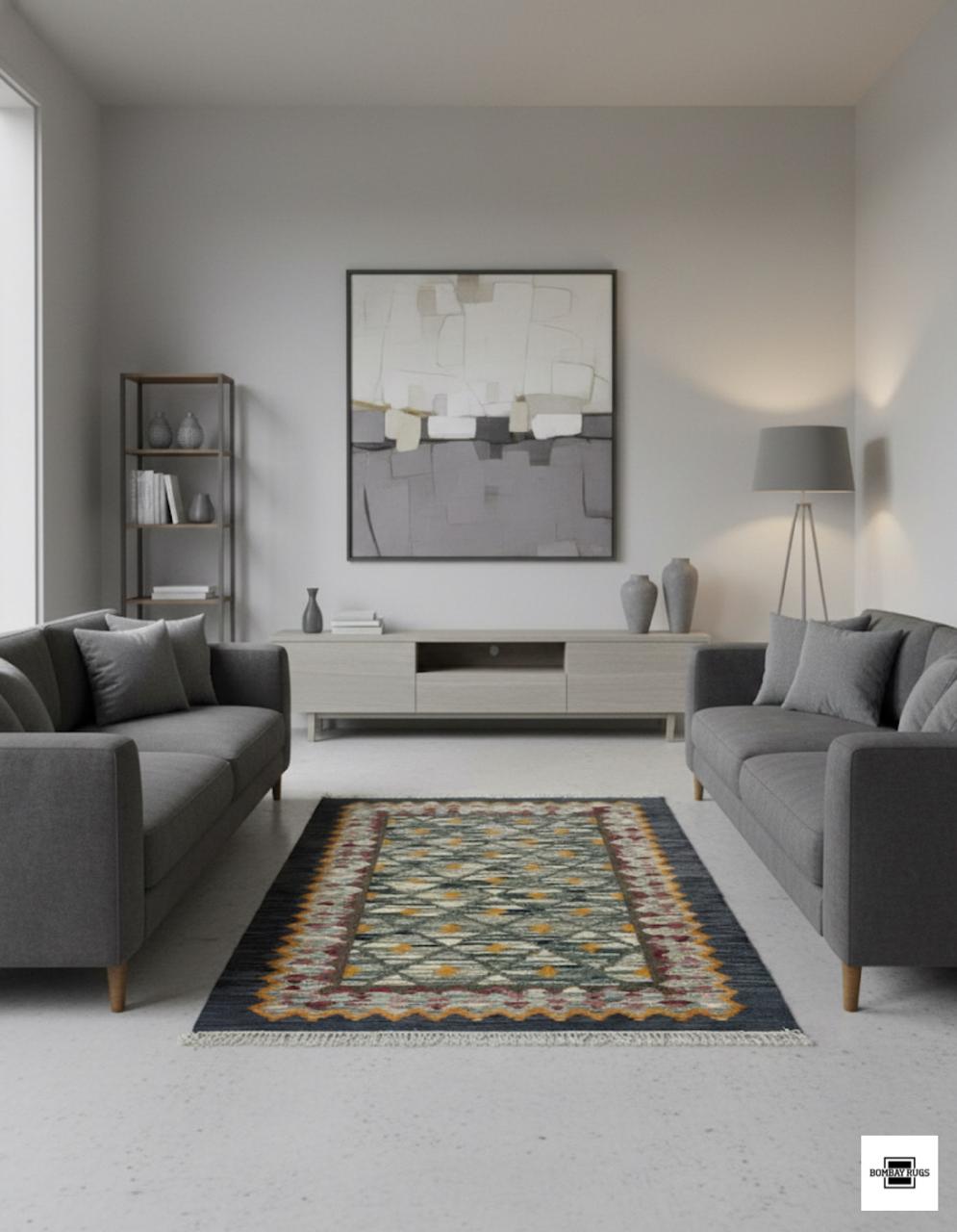 Heritage Mosaic Weave Dhurrie