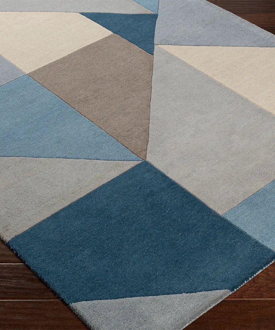 Modern Polygon Shapes Rug