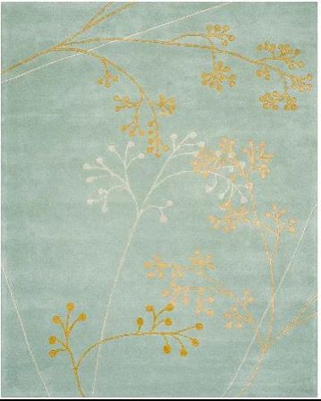 Mint Floral Whisper Rug