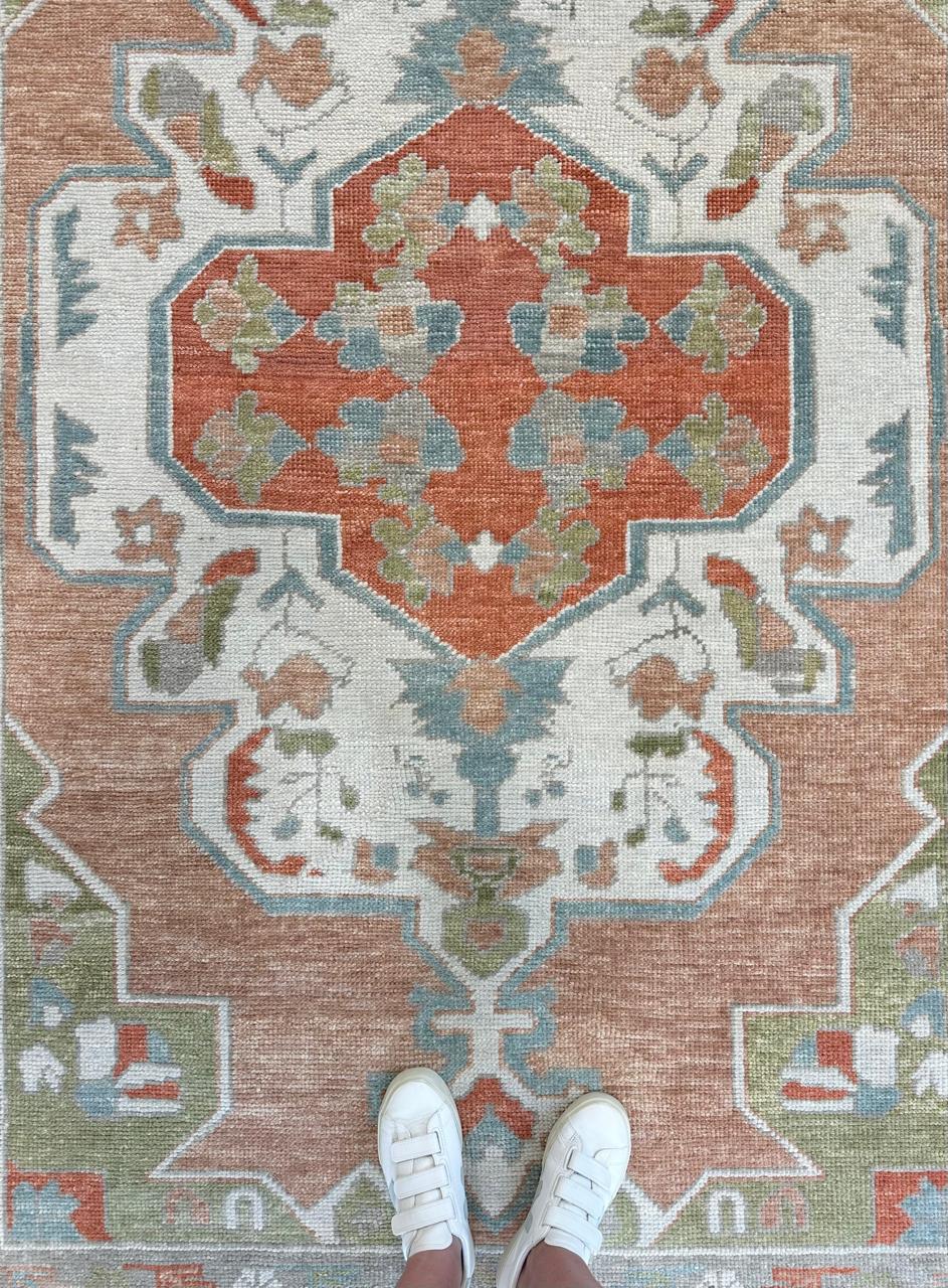 Ivory Blossom Medallion Rug