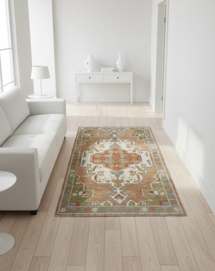 Ivory Blossom Medallion Rug