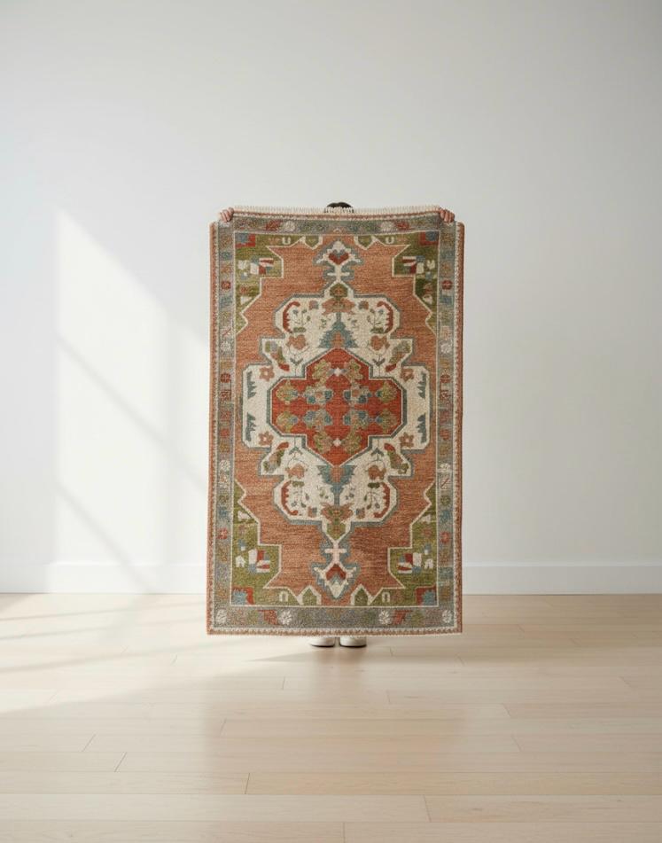 Ivory Blossom Medallion Rug
