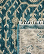 Modern Geometric Clover Motif Handknotted Rugs