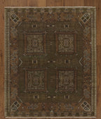 Vintage Brown Tribal  Handknotted Rugs