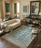 Modern Geometric Clover Motif Handknotted Rugs