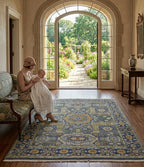 Traditional Medallion Handknotted Rug