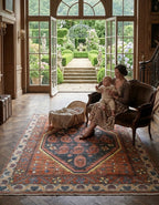 Multicolor Medallion Handknotted Rugs