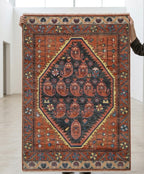 Multicolor Medallion Handknotted Rugs