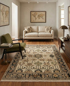 Geometric Tribal Area Handknotted Rug
