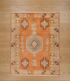 Afghani tribal Orange Handknotted Rugs