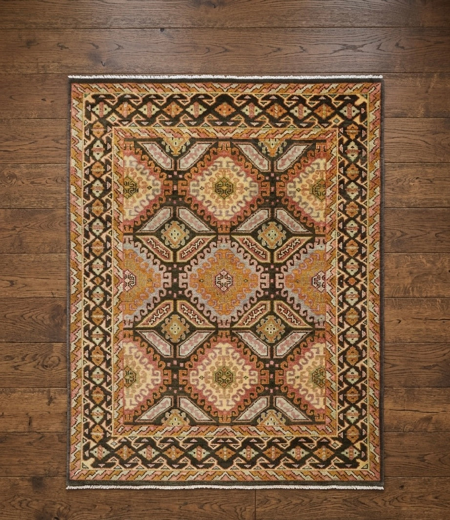 Tribal Geometric Handknotted Rugs