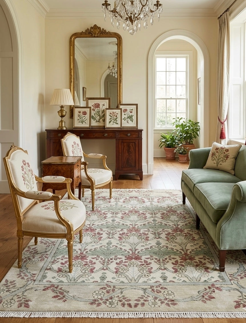 Serene Azure  Handknotted Rugs