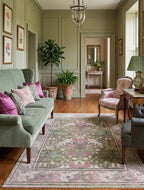 Pink and Green  Tribal Handknotted Rugs