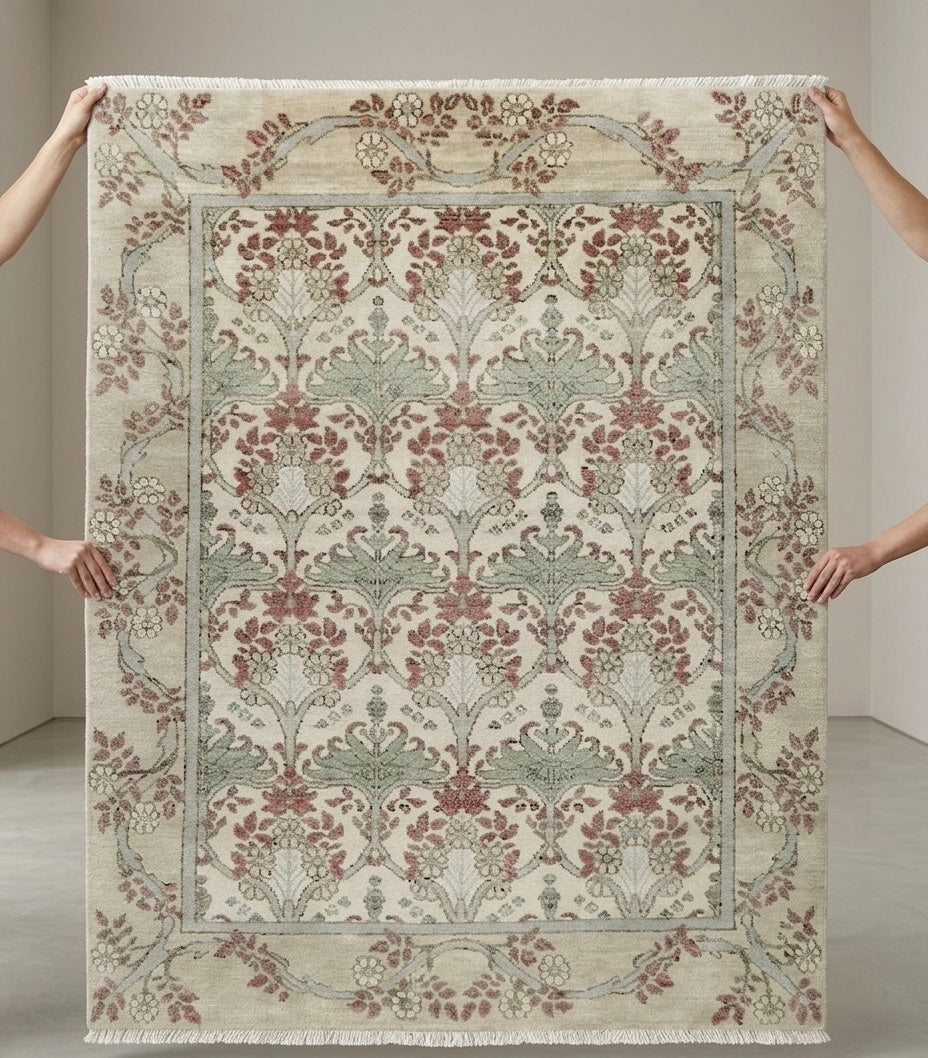 Serene Azure  Handknotted Rugs