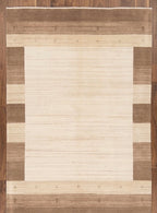 Hand-Knotted Gabbeh Rug - Earthy Sand & Mocha