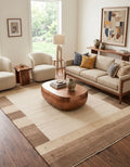 Hand-Knotted Gabbeh Rug - Earthy Sand & Mocha
