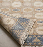 Orange & Cream Traditional Floral Handknotted Rugs
