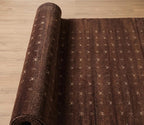 Distressed Amber Damask a Handknotted Rugs