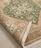 Modern Hand-Knotted Gabbeh Rug with Diamond Border