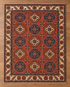 Midnight Indigo Gabbeh Hand-Knotted Rug