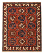 Midnight Indigo Gabbeh Hand-Knotted Rug