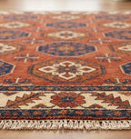 Midnight Indigo Gabbeh Hand-Knotted Rug