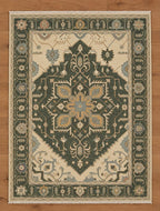 Hand-Knotted Gabbeh Rug - Ocean Blue Tones