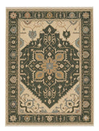 Hand-Knotted Gabbeh Rug - Ocean Blue Tones
