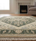 Hand-Knotted Gabbeh Rug - Ocean Blue Tones