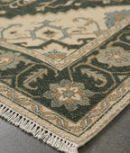 Hand-Knotted Gabbeh Rug - Ocean Blue Tones