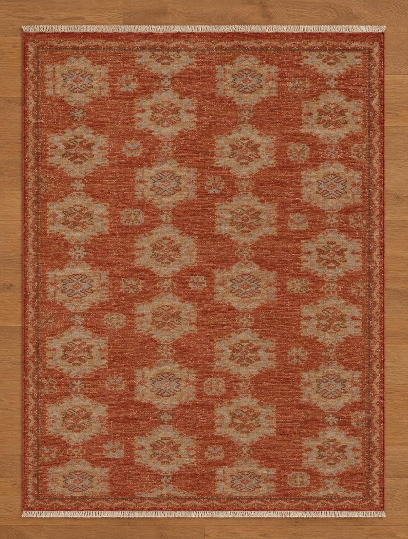 Hand-Knotted Sky Blue Gabbeh Rug with Tribal Floral Accents