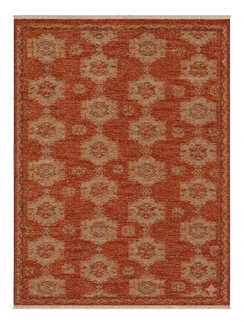 Hand-Knotted Sky Blue Gabbeh Rug with Tribal Floral Accents
