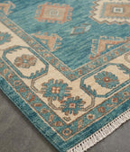 Hand-Knotted Gabbeh Tree of Life Rug in Cream and Multi-Color