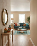 Hand-Knotted Gabbeh Tree of Life Rug in Cream and Multi-Color