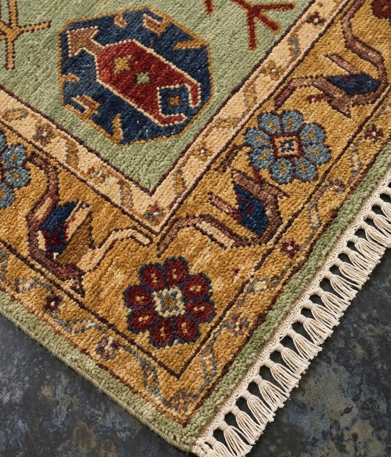 Aqua Bark Rug