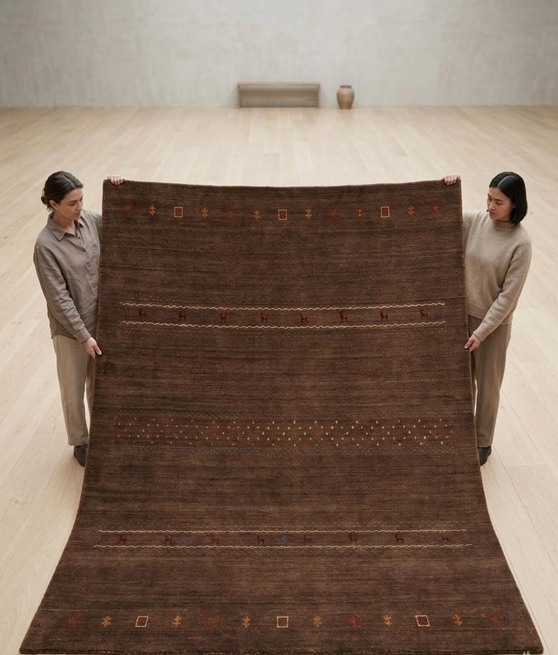 Crimson Geometry Rug