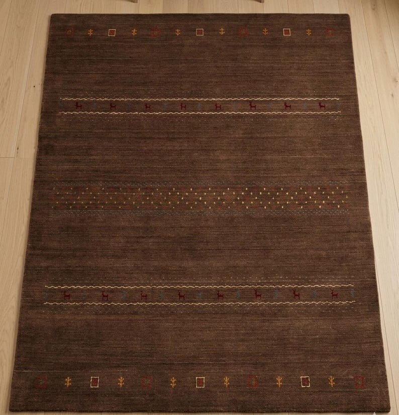Crimson Geometry Rug