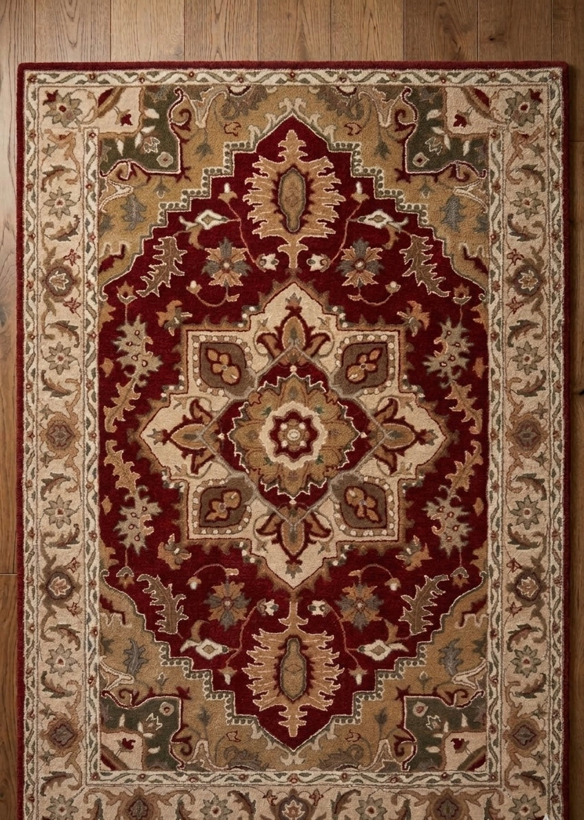 Hand-Tufted Traditional Persian Style Area Rug