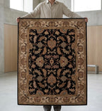 Elegant Persian-Inspired Hand-Tufted Floral Rug