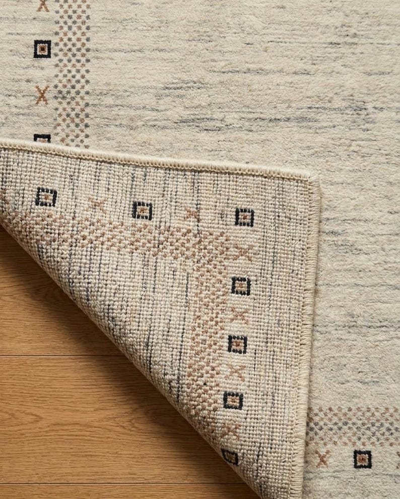 Hand-Knotted Modern Gabbeh Wool Rug