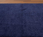 Hand-Knotted Mustard Gabbeh Rug with Tribal Motifs