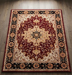 Hand-Tufted Traditional Persian-Inspired Wool Area Rug