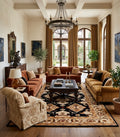 Handtufted Elegant Persian-Inspired Oushak Rug