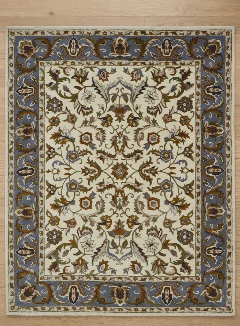 Luxe Hand-tufted Persian-Inspired Floral Rug