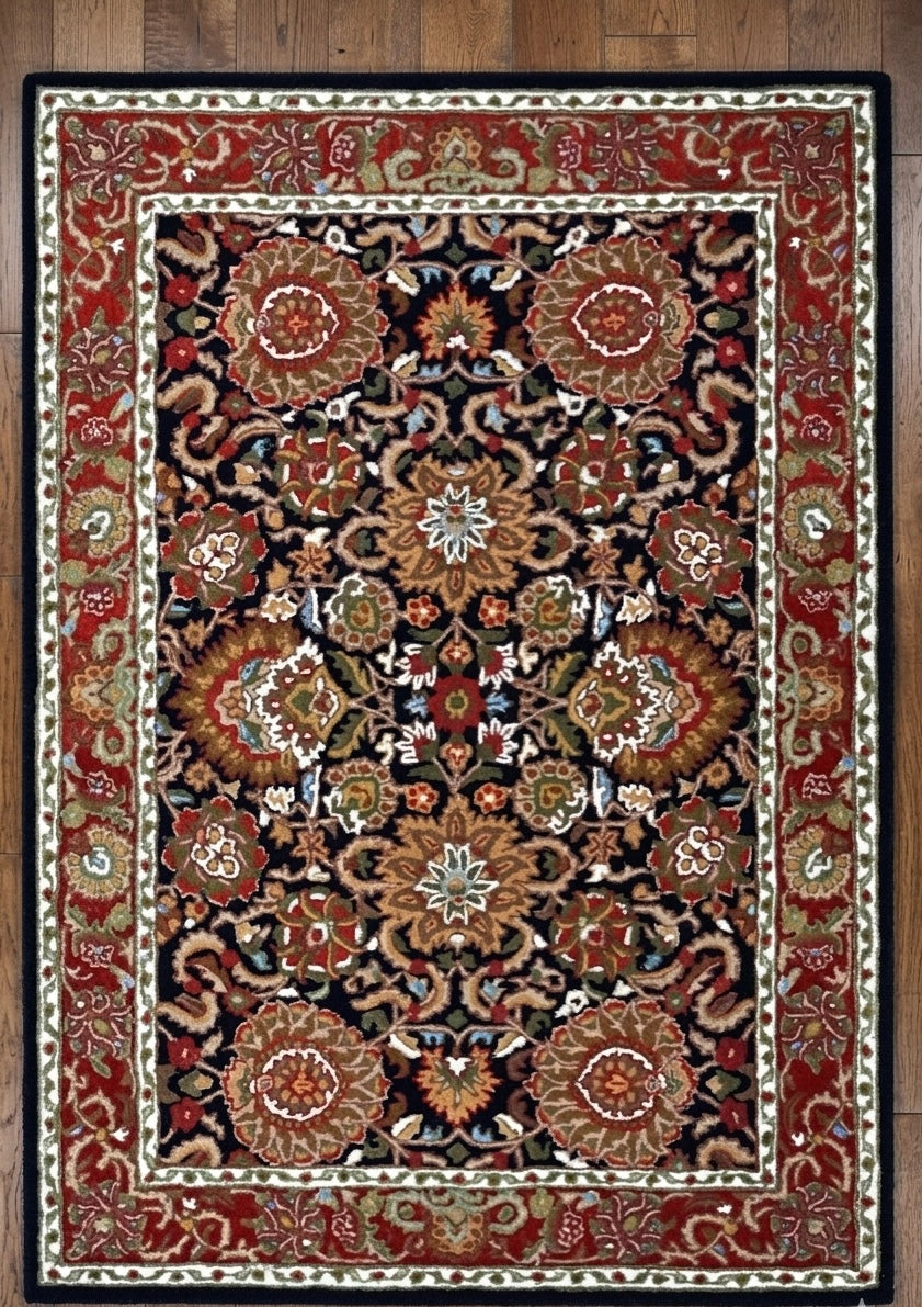Hand-Tufted Vintage Revival Floral Wool Rug